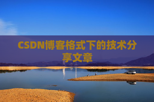 CSDN博客格式下的技术分享文章